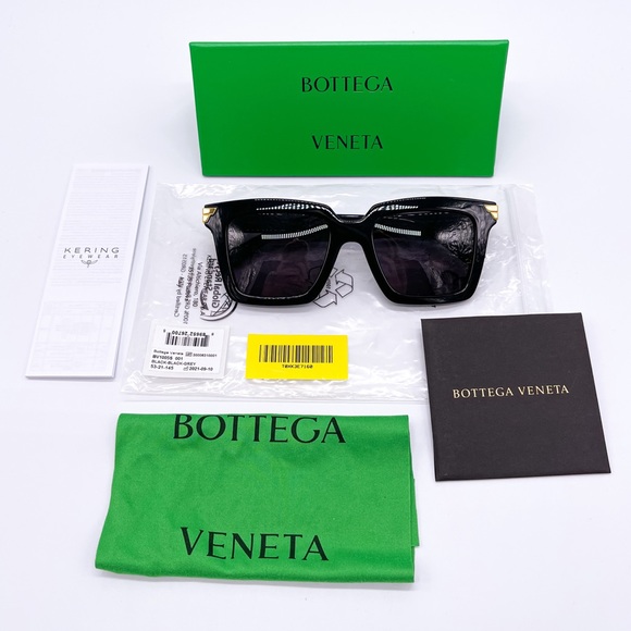 NEW BOTTEGA VENETA BV1005S 001 WOMEN’S SUNGLASSES BOTTEGA VENETA - Picture 13 of 13